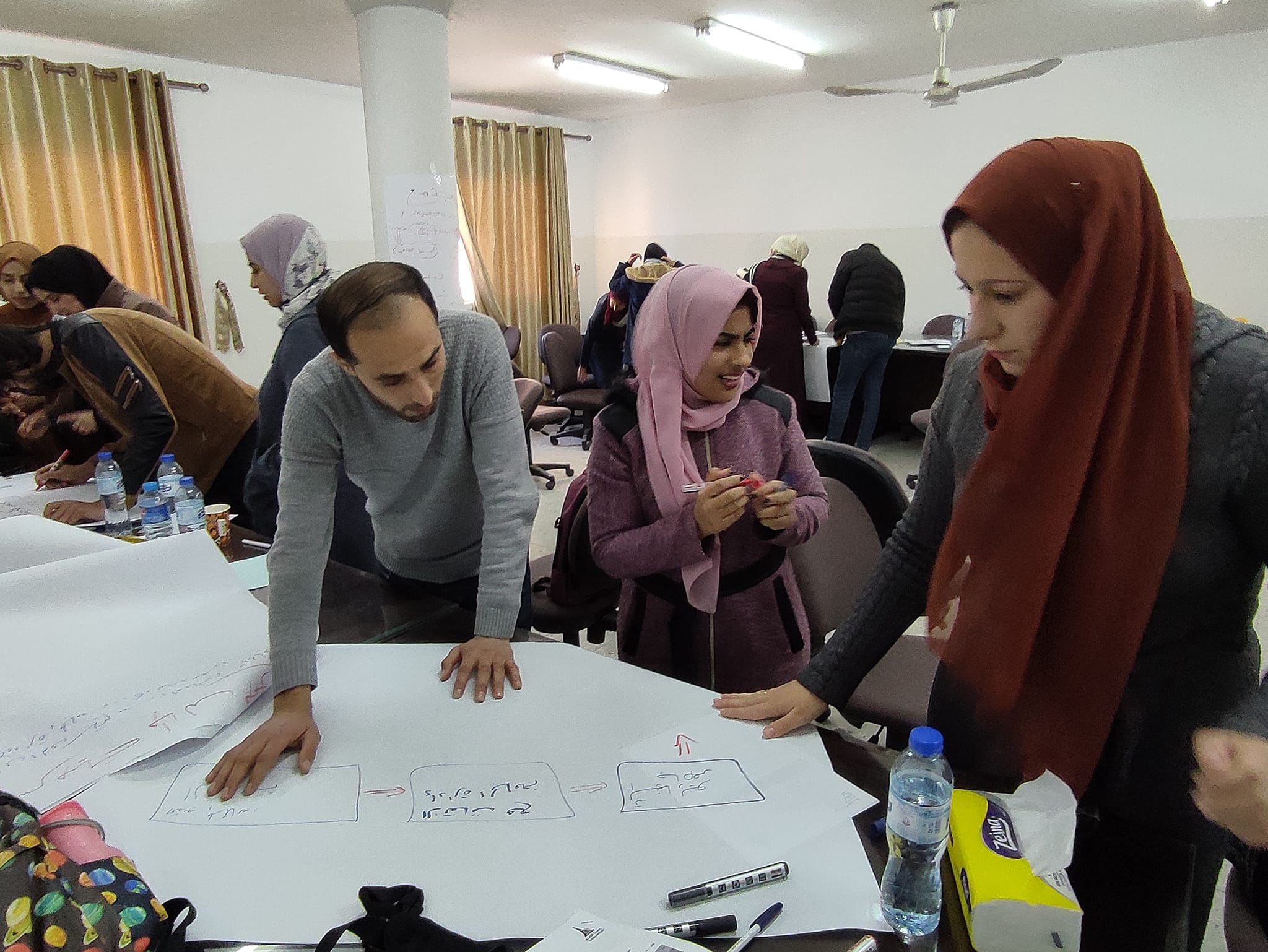 مبادرة حياة في الجامعة تنفذ تدريب لمجموعة من طلاب المبادرة حول 