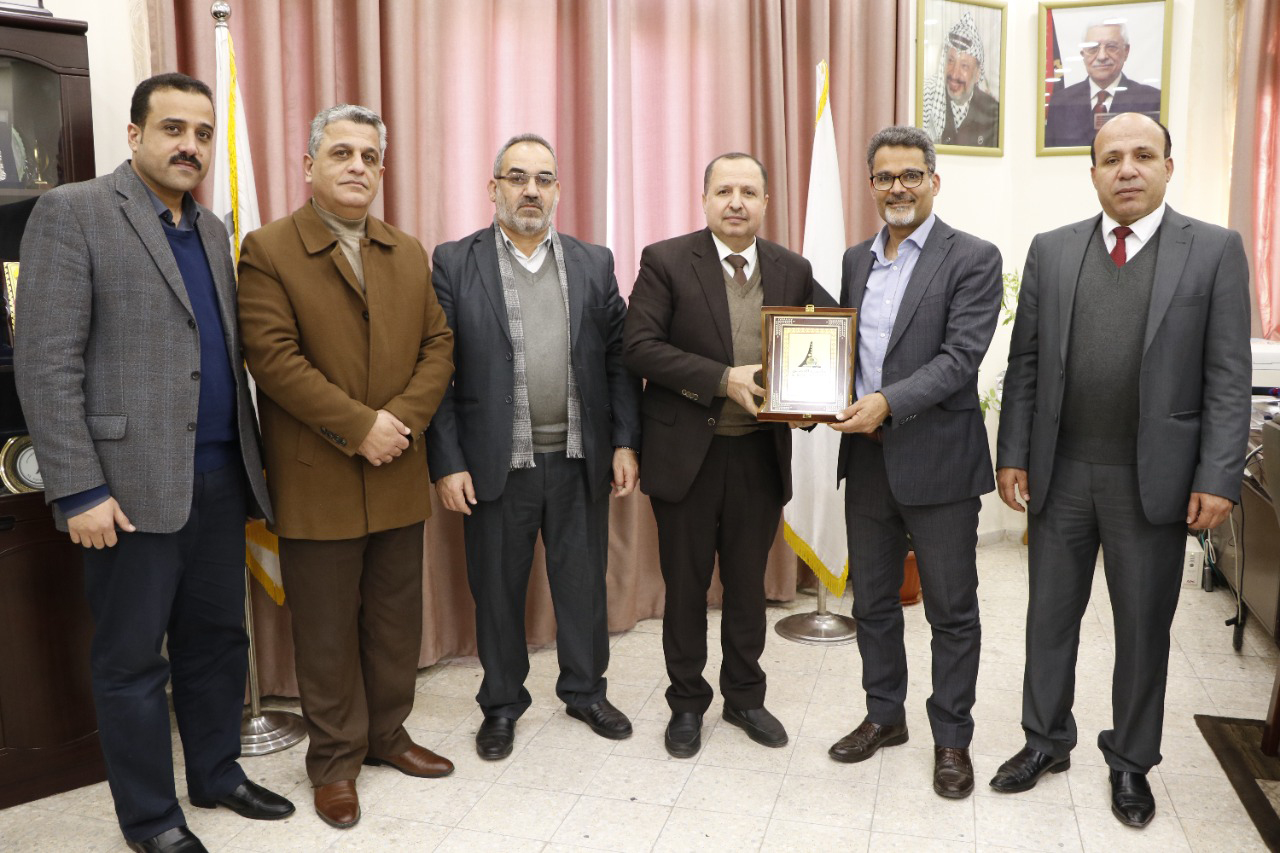 جامعة الأقصى تستقبل مدير المكتب الوطني لبرنامج إيراسموس في فلسطين