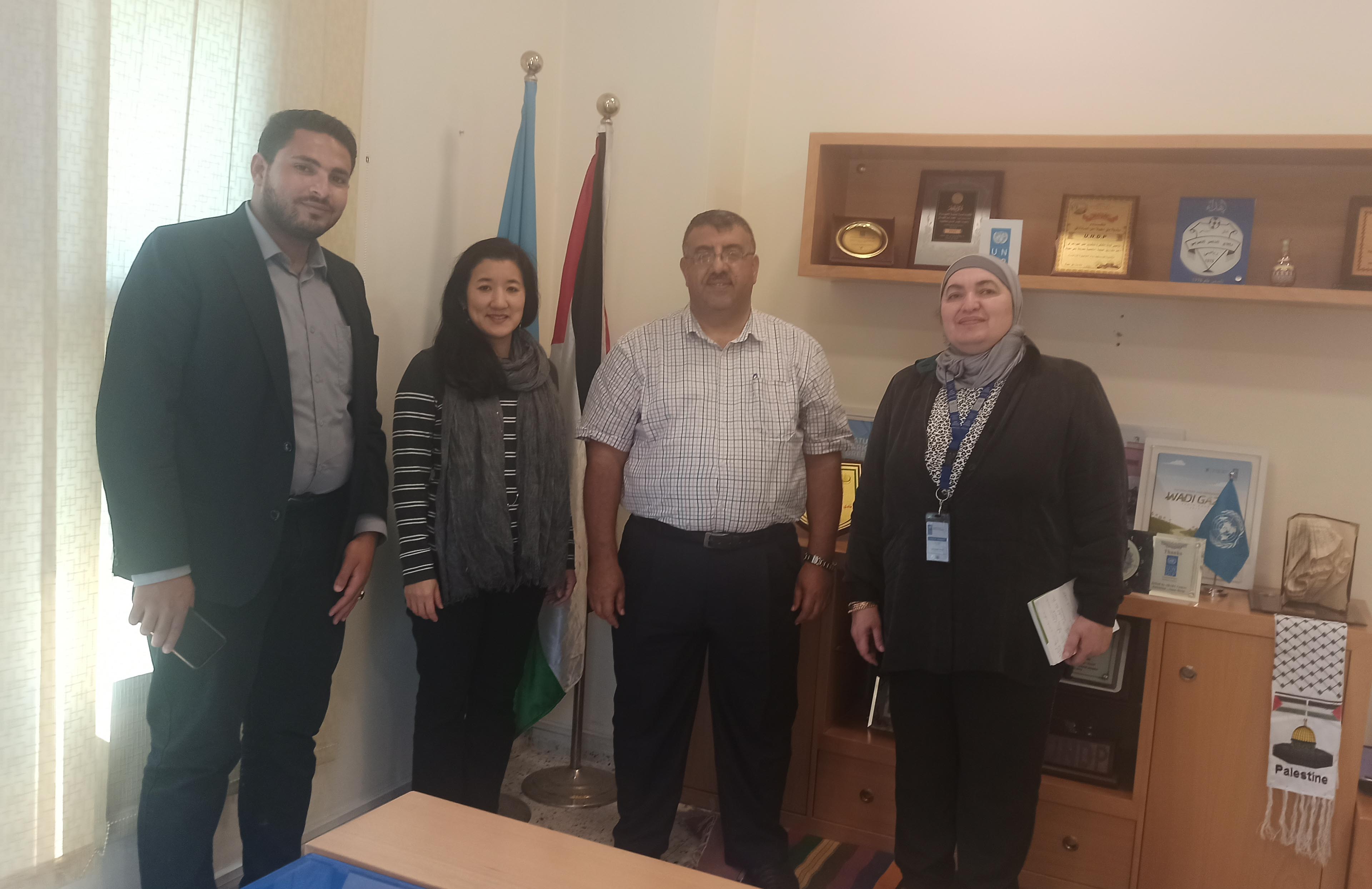 A Delegation from Al-Aqsa University Visited the UNDP Office in Gaza